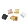 Gold Premium Poker Card Waterproof Plastic Foil Luxury Poker Card Playing Cards Game - Golden Silver Black PET Card Tash Play Card 54 Pcs Colourful.