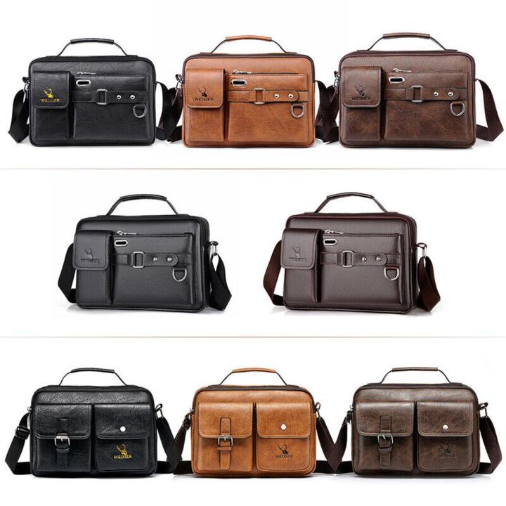 Jeep Buluo New Design Men Leather Crossbody Bag Business Sling Bag Men's Fashion Shoulder Phone Bags