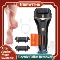 Electric Callus Remover, Foot Grinder Rechargeable Foot File Hard Skin Remover Pedicure Tools for Feet Electronic Callus Shaver Portable Waterproof Pedicure kit for Cracked Heels and Dead Skin Foot Care Foot Scrub with LED Light and 2 Roller Heads. 
