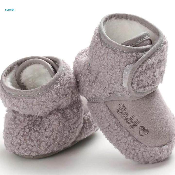 Newborn%20Baby%20Boys%20Girls%20Booties%20Winter%20House%20Slipper%20Crib%20Shoes%20for%20Baby%20Boys%20Girls%20Gray%2013cm%20-%20Image%206