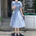 12-15Years Old16Older Children Girl Dress Doll Collar Summer Junior High School Students High School Girls' Summer Wear College Style.