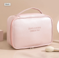 EH 1PC Women PU Leather Cosmetic Bag Large-Capacity Travel Toiletry Waterproof Storage Case Portable Girls Make Up Organizer. 