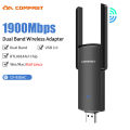 RTL8814AU 802.11AC 1900Mbps USB3.0 WiFi Adapter 2x3dBi Antena Para PC Cle Win7/8/10/11 Kali Linux Monitor Mode Gigabit Adaptador.
