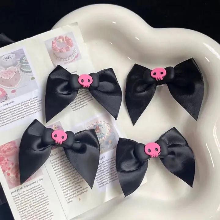 1PC%20Pink%20Coolemy%20Popular%20Simple%20Elegant%20Ins%20Style%20Sweet%20Hair%20Pins%20Hair%20Accessories%20Girls%20Black%20Bow%20Skull%20Women%20Hair%20Rope%20Ponytail%20Holder%20-%20Image%205