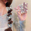 Elastic Telephone Wire Hair Ties Women Girls Butterfly Hair Bands Spiral Coil Rubber Band Ponytails Head Rope Hair Accessories.