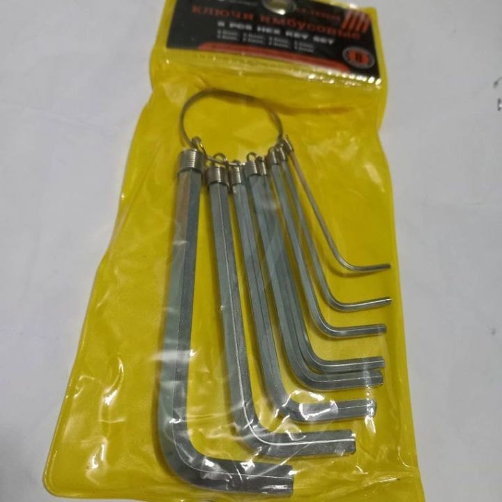 Hexagon%208%20Pcs%20Metric%20Combination%20Hex%20Key%20Allen%20Wrench%20Set%201.5mm%202.mm%202.5mm%203mm%203.5mm%204mm%205mm%206mm%20Keyring%20Hand%20Bicycle%20Repair%20Screw%20Driver%20Tool%20Set%20-%20Image%204
