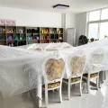 Various size clear plastic furniture cover sofa cover chair cover. 
