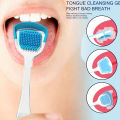 Tongue Scraper Tongue Cleaning Gel Tongue Brush Helps Fight Bad Breath Tongue Cleaner Brush Precise Cleaning Brush Kit. 