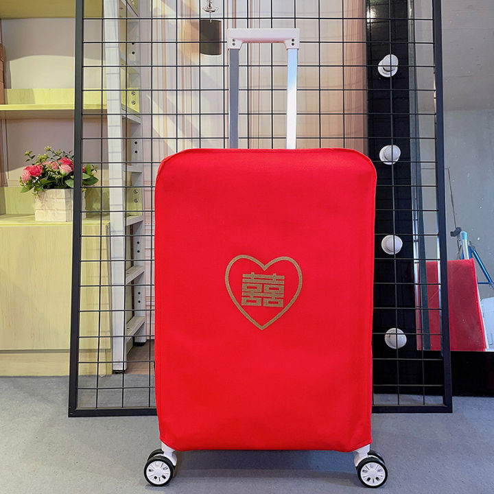 Suitcase%2022%20inch%20wedding%20suitcase%20set%20double%20happiness%20word%20big%20red%20suitcase%20trolley%20trunk%20cover%20protective%20bag%20-%20Image%202