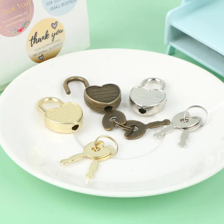 1Set%20Heart%20Shape%20Padlocks%20Mini%20Luggage%20Hardware%20Locks%20With%20Key%20Lock%20For%20Travel%20Wedding%20Jewelry%20Box%20Diary%20Book%20Suitcase%20Huiye%20-%20Image%202