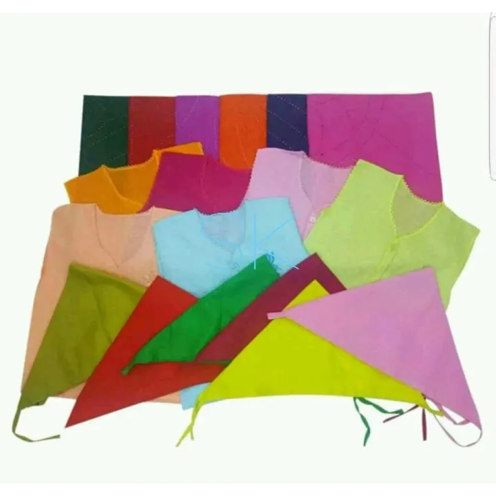 New Bron Baby Katha, Nima and Nappy set-Multi color