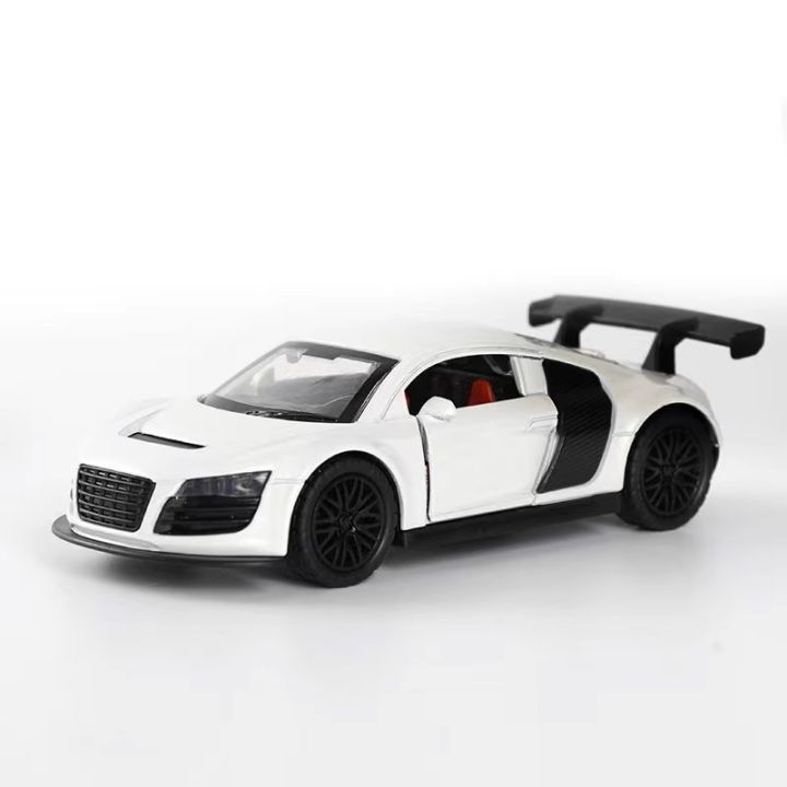 Diecast Car Scale 1:32 Audi A8 Metal Body Collectible Toy with pullback for Boys Ages 3+ China Import | Doors Open | Detailed Interior