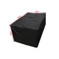 Multi Size Black Outdoor Garden Furniture Corner Sofa Cover Waterproof Black Furniture Dustproof Outdoor Table Cover.
