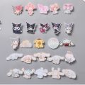 Sanrio My Melody Cinnamoroll Kuromi Brooch Patch Japan and South Korea Acrylic Badge Pin Girl Heart Clothing Accessories. 