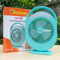JOYKALY YG-719 Rechargeable 2400mAh Lithium Battery Strong Wind Desk Fan With LED Lamp.