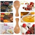 Small Wooden Spoons Mini Tasting Spoons Condiments Salt Spoons for Kitchen Cooking Seasoning  Coffee Tea Sugar 20Pcs. 