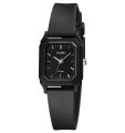 SKMEI 1651 Black PU Sport Analog Watch For Women - Black. 