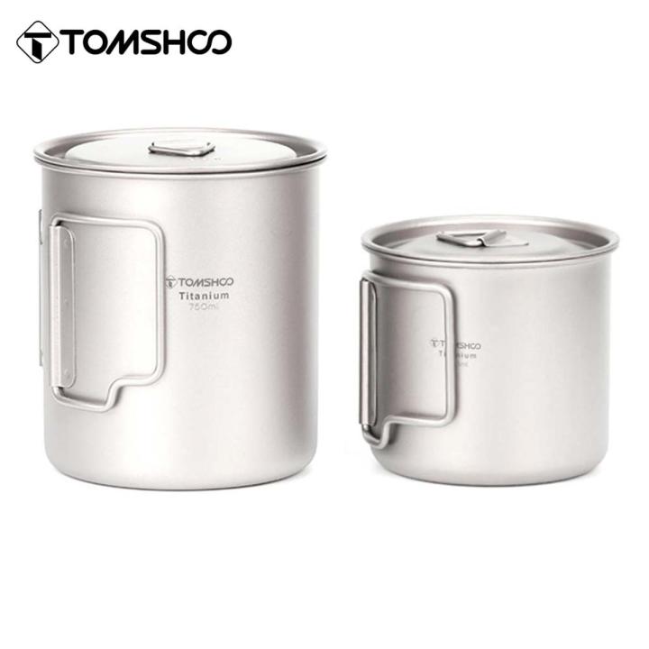 Gobelet En Titane 300 Ml Pour Camping – Poignée Pliable, Léger, Portable, Idéal Pour Pique-nique Et Randonnée