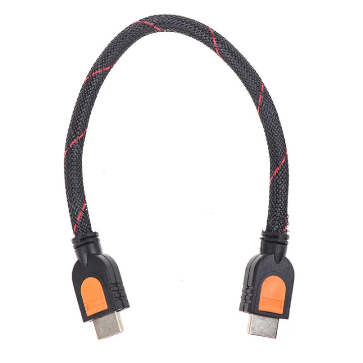 %EF%BC%88NEW%EF%BC%891%20Foot%20short%20HDMI%20Cable%20for%20HD%20TV%203D%201080p%20One%20Feet%20HDMI%201.4%20braided%20gold%20-%20Image%203