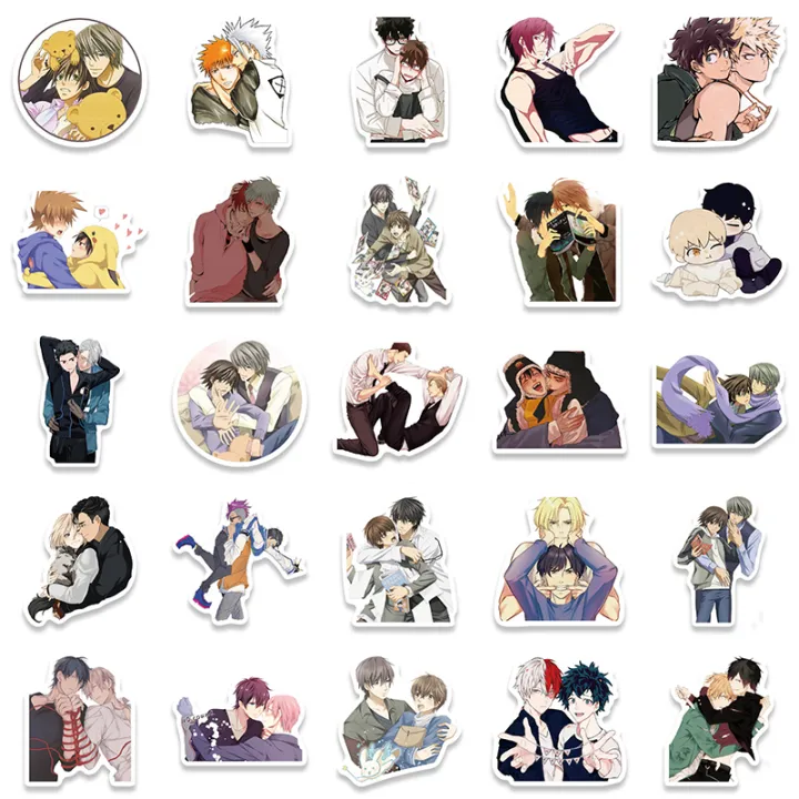 %E3%80%90Best%20Price%20Guaranteed%E3%80%91%2050pcs%20Japan%20BL;%20yaoi%20For%20Skateboard%20Bicycle%20Backpack%20Stickers%20-%20Image%202