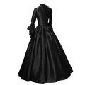 Gothic Black A Line Dress A Line Witch Dress For Women Gothic Witchcraft Vintage Medieval Dress For Women Halloween Costumes. 