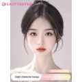BeautyEnter Synthetic Bangs wig for women with natural fluffiness and increased hair volume 3D eight character facelift bangs.