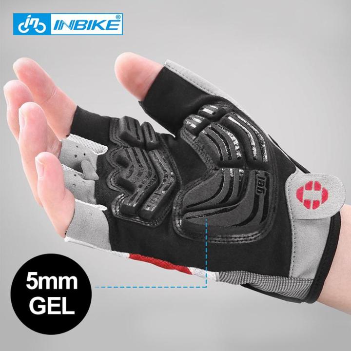 INBIKE Shockproof GEL Pad Cycling Gloves Half Finger Sport Gloves Men Women's Summer Bicycle Gym Fitness Gloves MTB Gloves. IF239