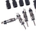 5pcs Auto Car Radio AM/FM Antenna Adapter Male Plug Connector Black. 