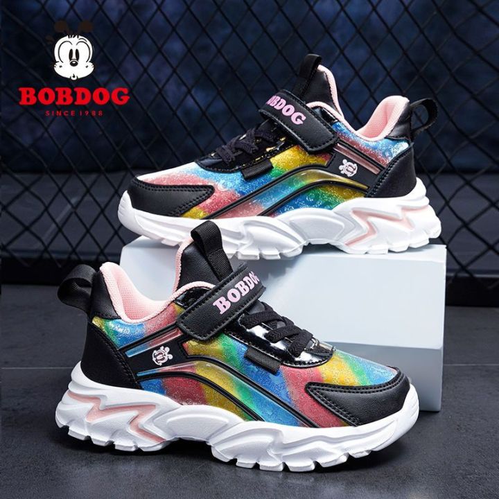 Bobdog%20Girls'%20White%20Shoes2022Autumn%20New%20Leather%20Waterproof%20Boys'%20White%20Sneakers%20Campus%20Girls'%20Shoes%20-%20Image%202