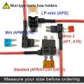 NCANRUI 4 Types 12V Add-A-Circuit Adapter and Fuse Kit,Fuse Tap Fuse Holder with MICRO2 Mini ATC ATS Low Profile Tap Dapter.