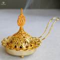 Burner Ornament Decor Cone Holder for Office Ramadan Bedroom 10.5x14cm.