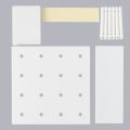 【Shop the Look】 DIY Wall Hanging Pegboard With Hooks Plastic Hole Board Wall-mounted Shelf Punch-free Wall Organizer Kitchen. 
