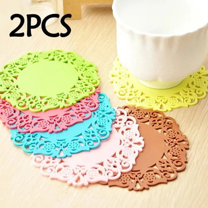 2Pcs%20Silicone%20Placemat%20High%20Temperature%20Resistant%20Thickening%20Anti-Scalding%20Insulation%20Pad%20(Multicolor)%20-%20Image%202