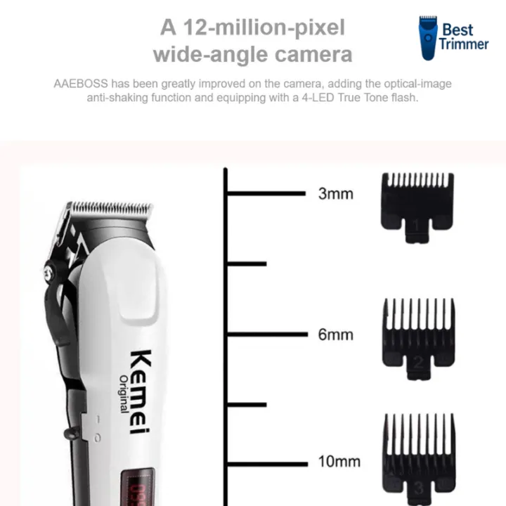 Kemei%20KM-809A%20Digital%20AC/DC%20Electric%20Rechargeable%20Professional%20Hair%20Clipper%20Trimmer%20-%20Image%205