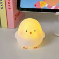 Soft Light Cute Led Night Light Creative Silicone Bedside Lamp Duck Chicken Cartoon Animal Lamps Children.