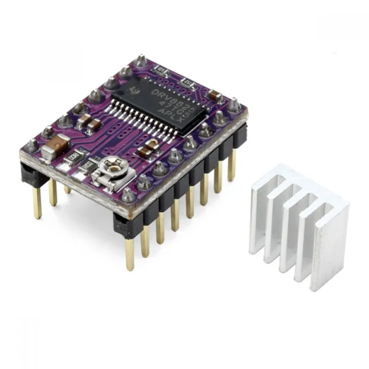 DRV8825 Stepper Motor Driver DRV8825 Module With Heat Sink Stepper Motor Driver DRV 8825 For 3D Printers Control Board DRV8825 Circuit Adapters DRV8825 Motor Driver