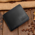 Curvy Black Billfold Leather Wallet Sb-W53 - Wallet. 