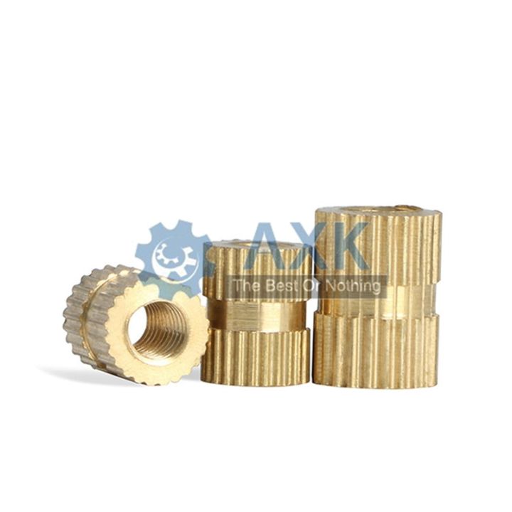 100pcs/50pcs/20pcs%20m1.4%20M2%20M2.5%20M3%20M4%20M5%20M6%20M8%20Braas%20insert%20nut%20Injection%20Molding%20Brass%20Knurled%20Thread%20Inserts%20Nuts%20-%20Image%205