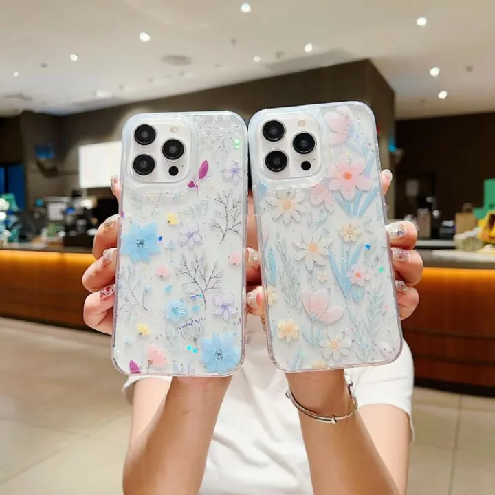 For%20iPhone%2014%20Plus%20Fresh%20Small%20Floral%20Epoxy%20TPU%20Phone%20Case%20-%20Image%207
