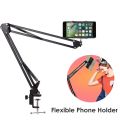 Cell Phone Holder Table Stand Flexible Lazy Phone Holder Long Arm Holder Stand Phone Tablets Clip-On Support Stand 360Â°Rotating Mount Bracket Cantilever Phone Holder For Desk Bed - Mobile Stand - Mobile Stand. 