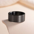 10mm Titanium Steel Wide Ring Brushed Large Ring for Men Matte Gold/Black/Silver Color Stainless Steel Rings Male Jewelry. 