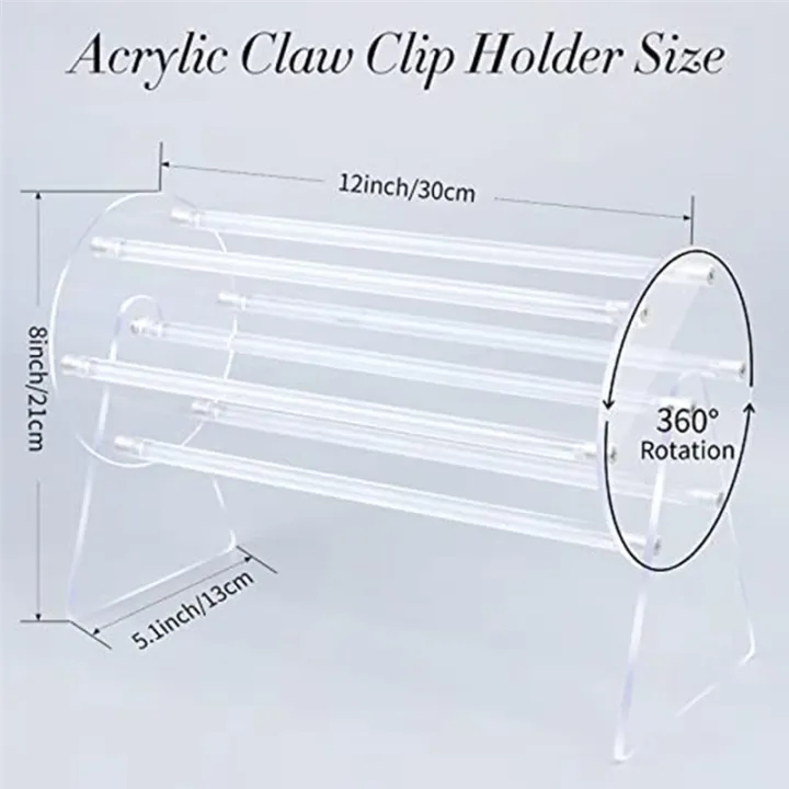 Acrylic%20Claw%20Clip%20Organizer%20Holder,360Degree%20Rotating%20Claw%20Clip%20Holder%20and%20Storage,Hair%20Clip%20Organizer%20Display%20for%20Women%20-%20Image%204