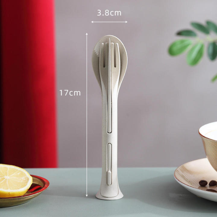 Three-in-one%20Environmentally%20Travel%20picnic%20Friendly%20Wheat%20Straw%20Tableware%20Sustainable%20Knife%20fork%20spoon%20three%20in%20one%20portable%201%20set%20-%20Image%209