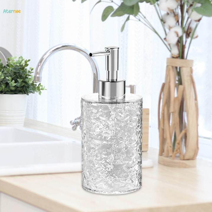 Manual Soap Dispenser Portable Empty for Restaurant Laundry Room Countertop