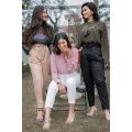 Women's Western Style Bootcut Mid-Rise Straight Fit Pant.