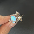 Y2K Crystal Rings Kpop Heart Adjustable Ring Irregular Geometry Punk Vintage Rings Set for Women Girls New Fashion Jewelry. 