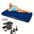 Super Premium Intex Double(2 Person) Inflatable Air bed & Mattress with Electric Air Pump.