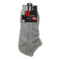 HoneyYami 1pair Men's Cotton Non-slip Yoga Socks With Grips Breathable Anti Skid Floor Socks For Pilates Gym Fitness Size 39-44.