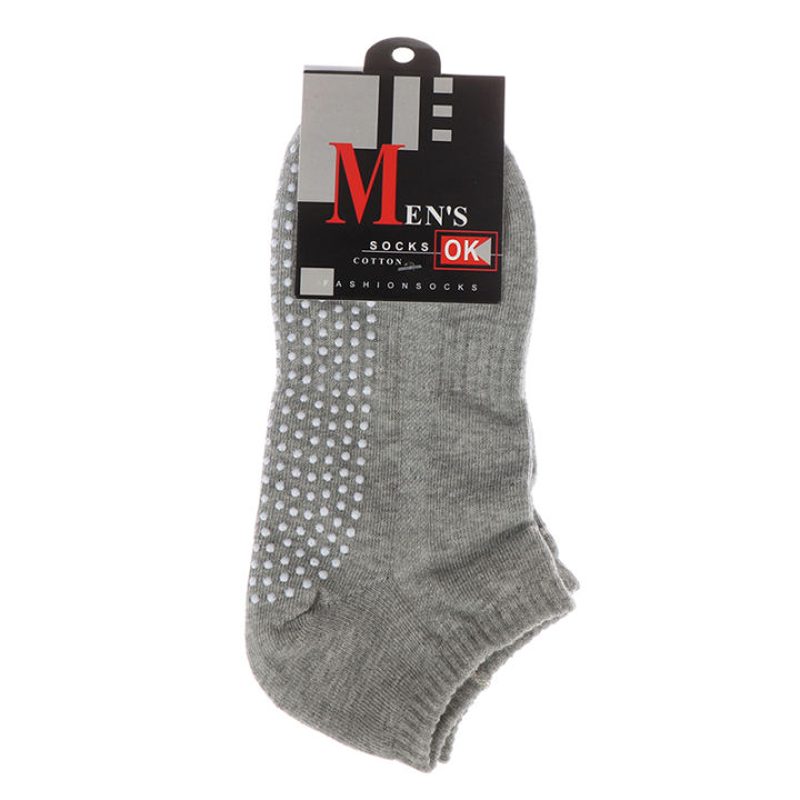 HoneyYami%201pair%20Men's%20Cotton%20Non-slip%20Yoga%20Socks%20With%20Grips%20Breathable%20Anti%20Skid%20Floor%20Socks%20For%20Pilates%20Gym%20Fitness%20Size%2039-44%20-%20Image%207