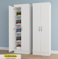 CASPIAN Super White Texture 2 Door Almirah with 5 Clothes Storage Shelves  Wardrobe for Clothes Cabinet. 